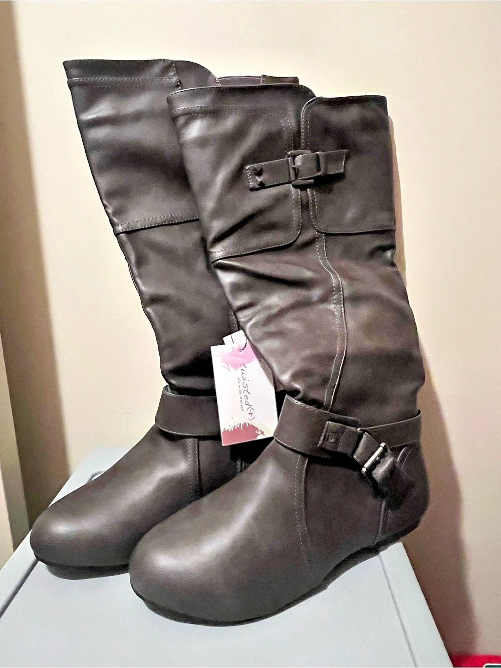 Twisted X Black Wide Width Over-the-Knee Boots NWT